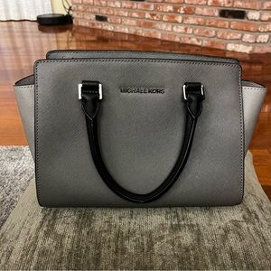 Michael Kors Selma Color-Block Satchel